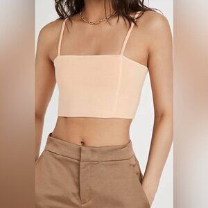 Alc Winnie crop knit camisole in apricot X-large new